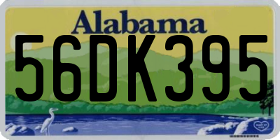 AL license plate 56DK395