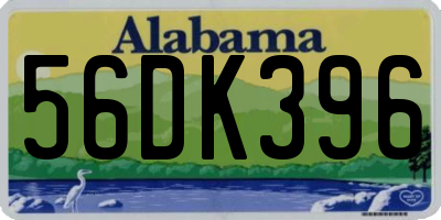 AL license plate 56DK396