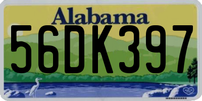 AL license plate 56DK397
