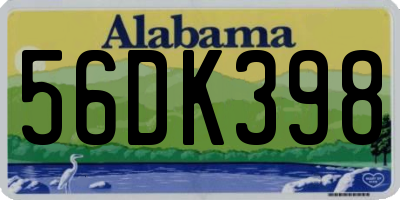 AL license plate 56DK398