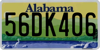 AL license plate 56DK406