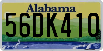 AL license plate 56DK410