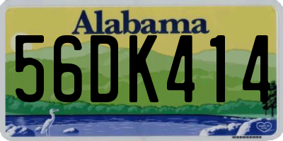 AL license plate 56DK414