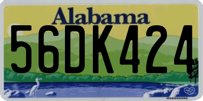 AL license plate 56DK424