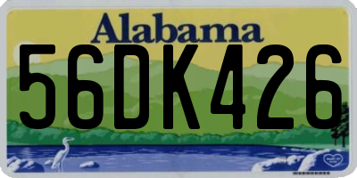 AL license plate 56DK426