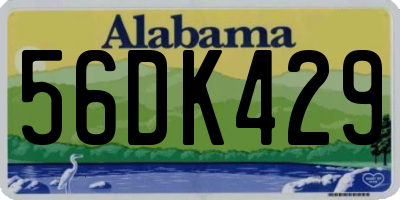AL license plate 56DK429