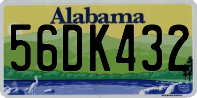 AL license plate 56DK432