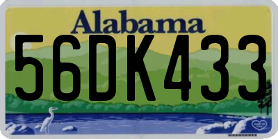AL license plate 56DK433