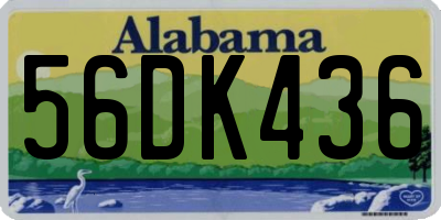 AL license plate 56DK436