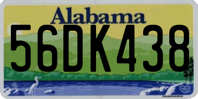AL license plate 56DK438
