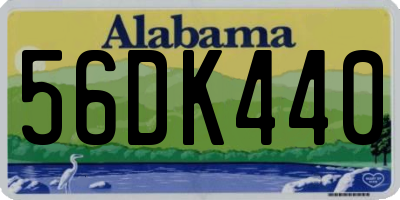 AL license plate 56DK440