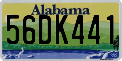 AL license plate 56DK441