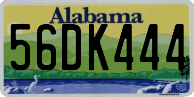 AL license plate 56DK444