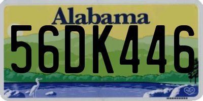 AL license plate 56DK446