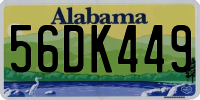 AL license plate 56DK449