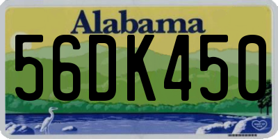 AL license plate 56DK450