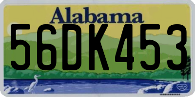 AL license plate 56DK453