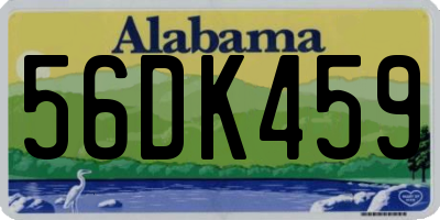 AL license plate 56DK459