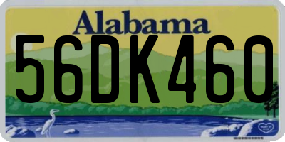 AL license plate 56DK460