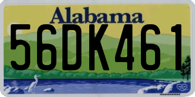 AL license plate 56DK461