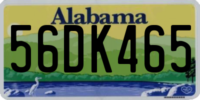 AL license plate 56DK465