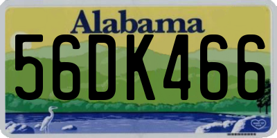 AL license plate 56DK466