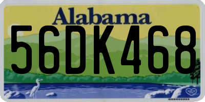 AL license plate 56DK468