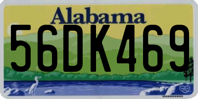 AL license plate 56DK469