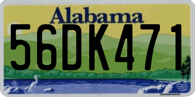 AL license plate 56DK471