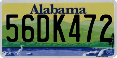 AL license plate 56DK472