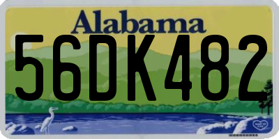 AL license plate 56DK482