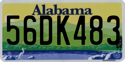 AL license plate 56DK483
