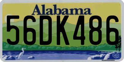 AL license plate 56DK486