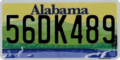 AL license plate 56DK489