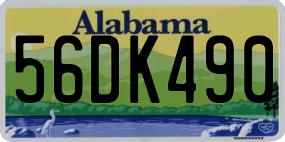AL license plate 56DK490