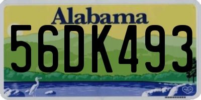 AL license plate 56DK493