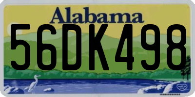 AL license plate 56DK498