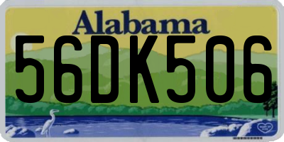 AL license plate 56DK506