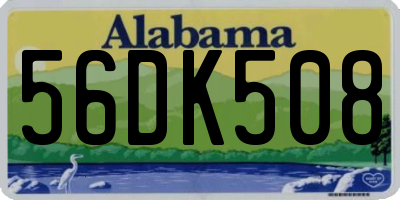 AL license plate 56DK508
