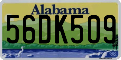 AL license plate 56DK509