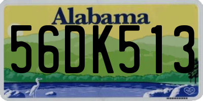 AL license plate 56DK513