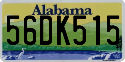 AL license plate 56DK515