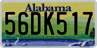 AL license plate 56DK517