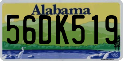 AL license plate 56DK519