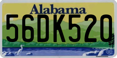 AL license plate 56DK520