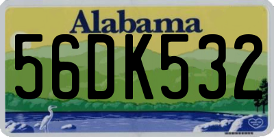 AL license plate 56DK532