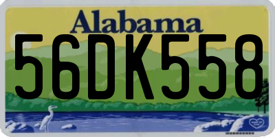 AL license plate 56DK558