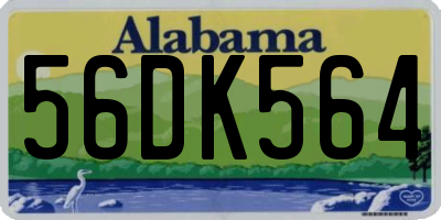 AL license plate 56DK564