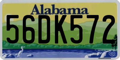 AL license plate 56DK572