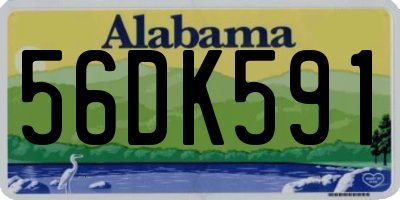 AL license plate 56DK591
